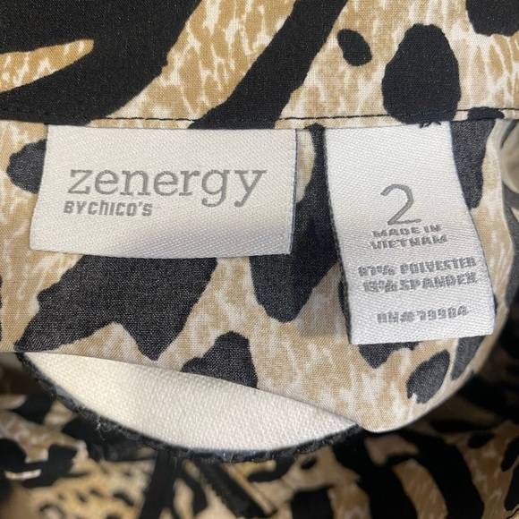 Chicos Animal Print Leopard Cheeth Bomber Jacket size Large Chicos size 2 - Picture 11 of 11